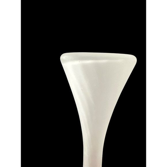 Vintage Jack in the Pulpit 9” white satin frosted vase - Picture 4 of 7